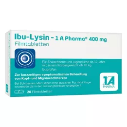 IBU-LYSIN 1A Pharma 400 mg Potahované tablety, 20 kapslí
