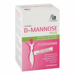 D-MANNOSE PLUS 2000 mg Tabl.w.Vit.u.Mineralstof., 120 ks