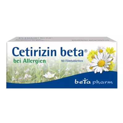 Cetirizin beta potahované tablety pro alergie, 90 kusů