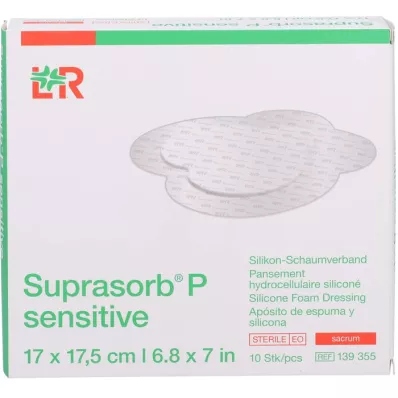 SUPRASORB P sensitive PU-Schaumv.sacr.bor.17x17,5, 10 ks