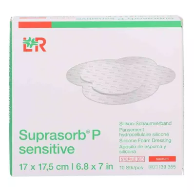 Suprasorb P sensitive PU-pěna krém bor.17x17,5, 10 ks
