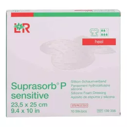 Suprasorb P sensitive PU-pěna pata bor.23,5x25, 10 ks