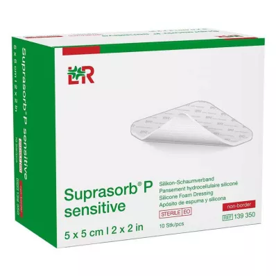 Suprasorb P sensitive PU-pěna neborová 5x5cm, 10 ks Suprasorb P sensitive PU-pěna neborová 5x5cm, 10 ks
