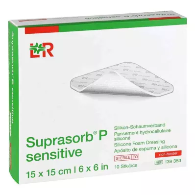 Suprasorb P sensitive PU-pěna neborová 15x15cm, 10 ks