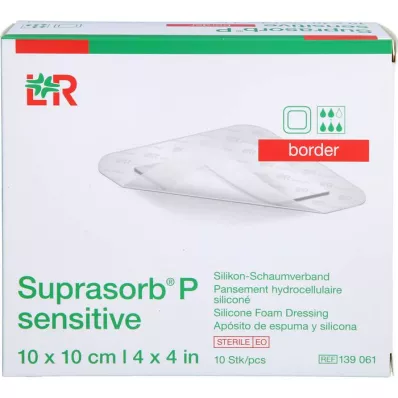 SUPRASORB P sensitive PU-Pěnový rámeček 10x10cm, 10 ks