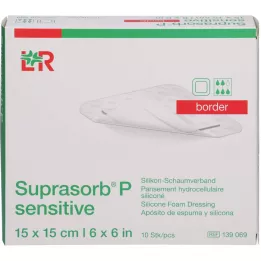 SUPRASORB P sensitive PU-Pěnový rámeček 15x15cm, 10 ks