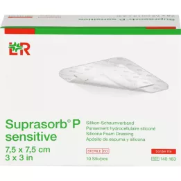 SUPRASORB P sensitive PU-Schaumv.bor.lite 7,5x7,5, 10 ks