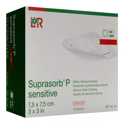 Suprasorb P sensitive PU-Schaumv.bor.lite 7,5x7,5, 10 ks Suprasorb P sensitive PU-Schaumv.bor.lite 7,5x7,5, 10 ks