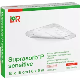 SUPRASORB P sensitive PU-Pěna v.bor.lite 15x15cm, 10 ks