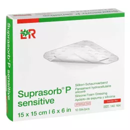 SUPRASORB P sensitive PU-Pěna v.bor.lite 15x15cm, 10 ks