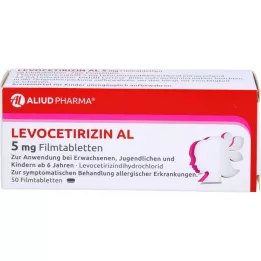 LEVOCETIRIZIN AL 5 mg potahované tablety, 50 ks