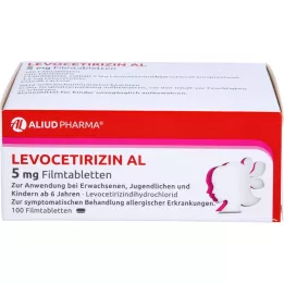 LEVOCETIRIZIN AL 5 mg potahované tablety, 100 ks