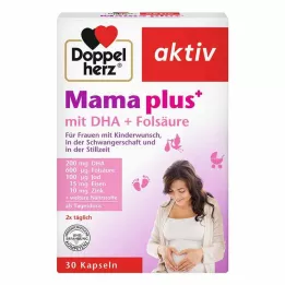 DOPPELHERZ Mum plus s DHA+kapsle s kyselinou listovou, 30 ks