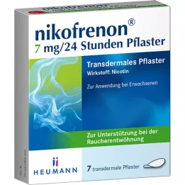 NIKOFRENON Transdermální náplast 7 mg/24 hodin, 7 ks