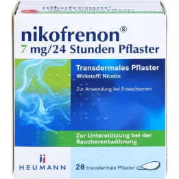 NIKOFRENON Transdermální náplast 7 mg/24 hodin, 28 ks