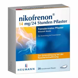 NIKOFRENON Transdermální náplast 14 mg/24 hodin, 28 ks