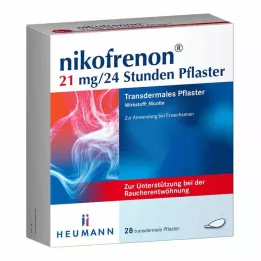 NIKOFRENON Transdermální náplast 21 mg/24 hodin, 28 ks