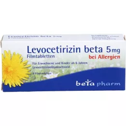 LEVOCETIRIZIN beta 5 mg potahované tablety, 6 kusů