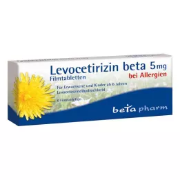 LEVOCETIRIZIN beta 5 mg potahované tablety, 6 kusů