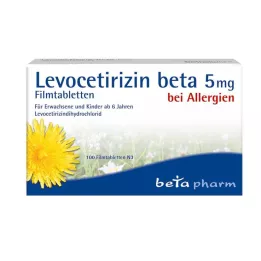 LEVOCETIRIZIN beta 5 mg potahované tablety, 100 ks