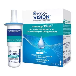 HYLO-VISION Oční kapky SafeDrop Plus, 2X10 ml