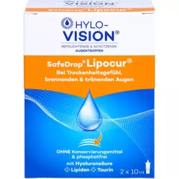 HYLO-VISION Oční kapky SafeDrop Lipocur, 2x10 ml