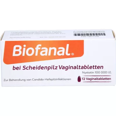 BIOFANAL na vaginální mykózu 100 000 I.U. vaginální tab, 12 ks