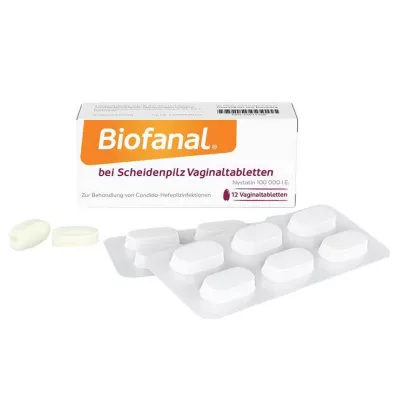 Biofanal® pro vaginální drozd vaginální tablety, 12 ks