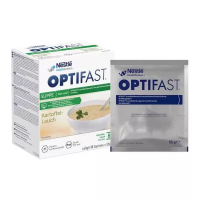 Optifast domácí polévka bramborovo-pórkový prášek, 8x55 g