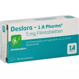 DESLORA-1A Pharma 5 mg potahované tablety, 6 ks