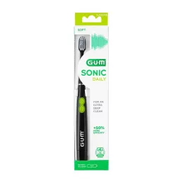 GUM SONIC DAILY Sonický zubní kartáček černý, 1 ks