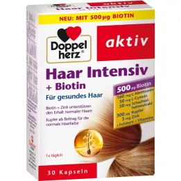 DOPPELHERZ Hair Intensive+Biotin Capsules, 30 kapslí