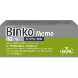 BINKO Memo 40 mg potahované tablety, 30 ks