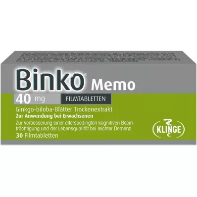 BINKO Memo 40 mg potahované tablety, 30 ks