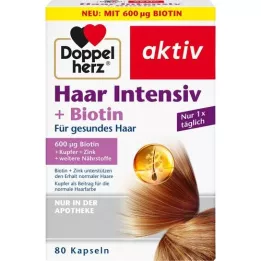 DOPPELHERZ Hair Intensive+Biotin Capsules, 80 kapslí