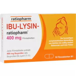 IBU-LYSIN-ratiopharm 400 mg potahované tablety, 10 ks