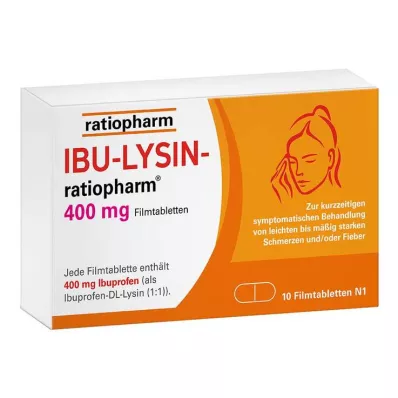 IBU LYSIN ratiopharm 400 mg - s ibuprofenem, 10 ks
