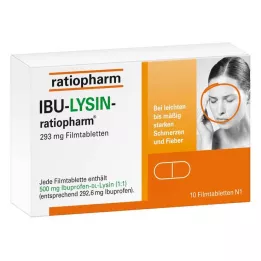 IBU-LYSIN-ratiopharm 293 mg potahované tablety, 10 ks