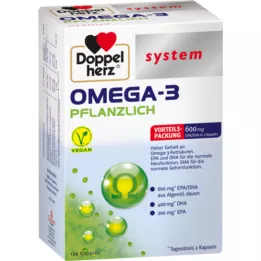 DOPPELHERZ Zeleninové kapsle systému Omega-3, 120 ks
