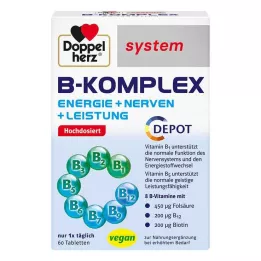 DOPPELHERZ Tablety systému B-komplex, 60 ks
