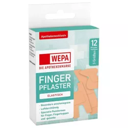 WEPA Náplasti na prsty mix 3 velikostí, 12 ks