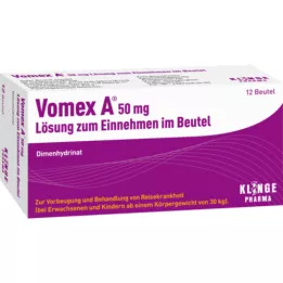 VOMEX 50 mg perorální roztok v sáčku, 12 ks