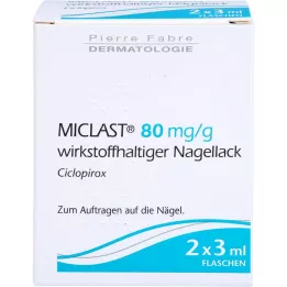 MICLAST 80 mg/g účinné látky lak na nehty, 2x3 ml