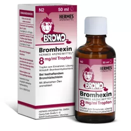 BROMHEXIN Hermes Arzneimittel 8 mg/ml kapky, 50 ml