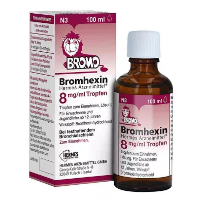 Bromhexin HERMES Medicines® 8 mg/ml kapky, 100 ml