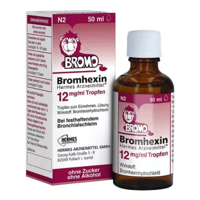 Bromhexin HERMES Medicines® 12 mg/ml kapky, 50 ml