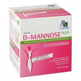 D-MANNOSE PLUS 2000 mg Tyčinky s vit. a minerály, 60X2,47 g