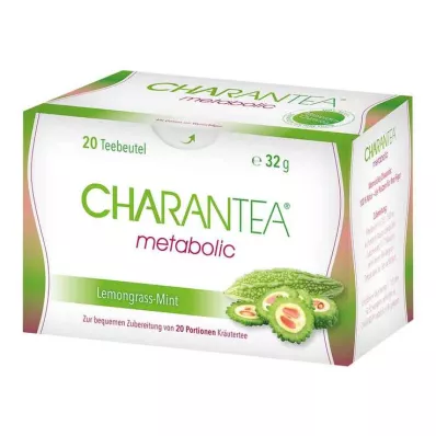 CHARANTEA metabolic Lemon/Mint filtrační sáček, 20 ks