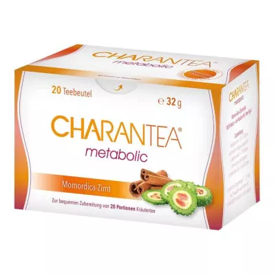 CHARANTEA Metabolický sáček na bylinný čaj se skořicí, 20 ks