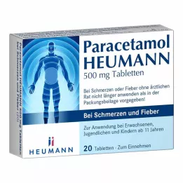 PARACETAMOL HEUMANN 500mg Tab.na bolest a horečku, 20 ks
